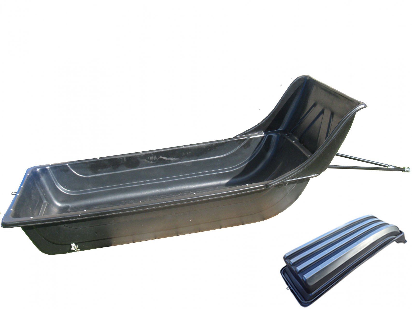 Сани-волокуши 1800 с отбойником и накладками ПРЕМИУМ 1960х800/560х670