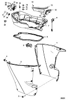 Низ капота 4-Х ТАКТНОГО ПЛМ MERCURY 60 Серийный номер от 1C050252 и выше