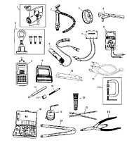 Инструменты (Часть 1) 4-Х ТАКТНОГО ПЛМ MERCURY 40 Серийный номер от 1C000001 до 1C049738